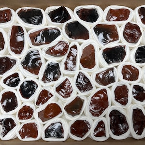 Brown Black Obsidiane Box 230x300 millimetres natural crystal minerals specimen clusters souvenirs WholesaleMineralsBox home decor