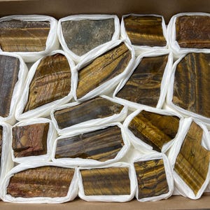 Tiger Eye Box 230x300 millimetres natural crystal minerals specimen clusters souvenirs WholesaleMineralsBox home decor