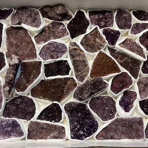 Amethyst box 230x300 millimetres Alacam Mine Turkey natural crystal minerals specimen clusters souvenirs WholesaleMineralsBox