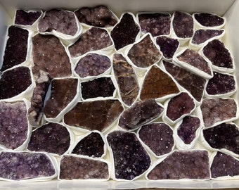 Amethyst box 230x300 millimetres Alacam Mine Turkey natural crystal minerals specimen clusters souvenirs WholesaleMineralsBox