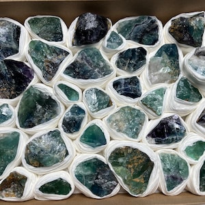 Fluorite China box 230x300 millimetres natural crystal minerals specimen clusters souvenirs WholesaleMineralsBox home decor