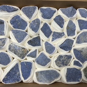 Dumortierite box 230x300 millimetres natural crystal minerals specimen clusters souvenirs WholesaleMineralsBox home decor