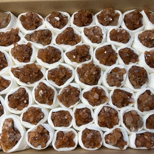 Aragonite box 230x300 millimetres Morocco natural crystal minerals specimen clusters souvenirs WholesaleMineralsBox home decor