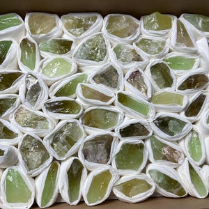 Green Calcite box 230x300 millimetres natural crystal minerals specimen clusters souvenirs WholesaleMineralsBox home decor
