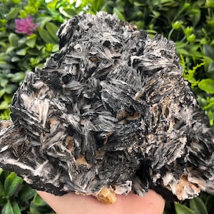 Barytine noire du Maroc, cristaux naturels, grappes de spécimens de minéraux, souvenirs WholesaleMineralsBox