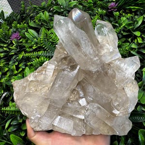 Incroyable quartz fantôme du Brésil, cristaux naturels, minéraux, grappes de spécimens, souvenirs WholesaleMineralsBox