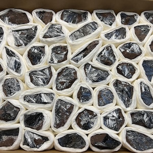 Pyrolusite box 230x300 millimetres natural crystal minerals specimen clusters souvenirs WholesaleMineralsBox home decor