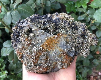 Pyrite limonite Hematite Quartz Madan Bulgaria natural crystal minerals specimen clusters souvenirs