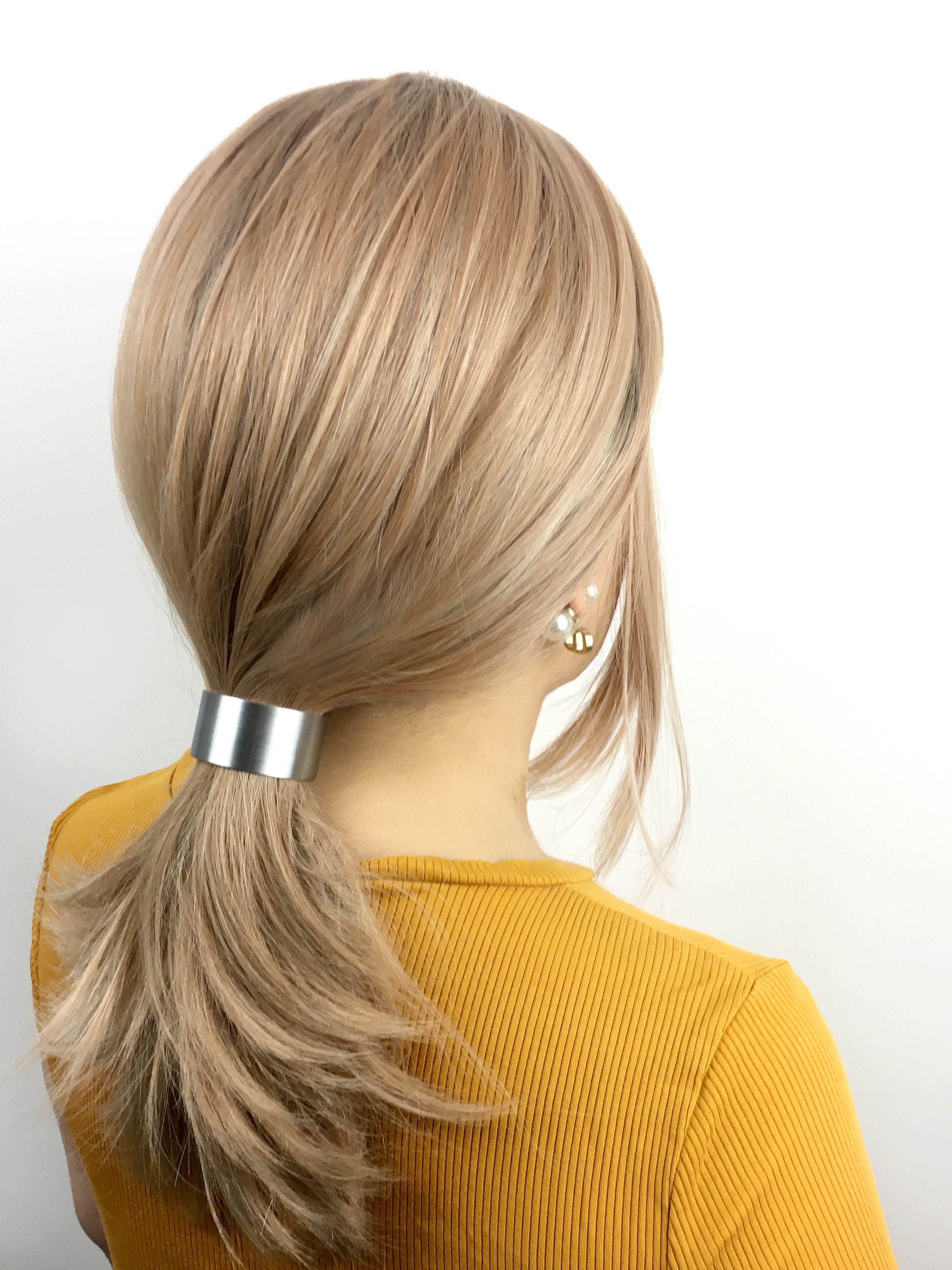 Gold Hair Bun Clips Minimalist French Hair Barrette Hair Bun Etsy