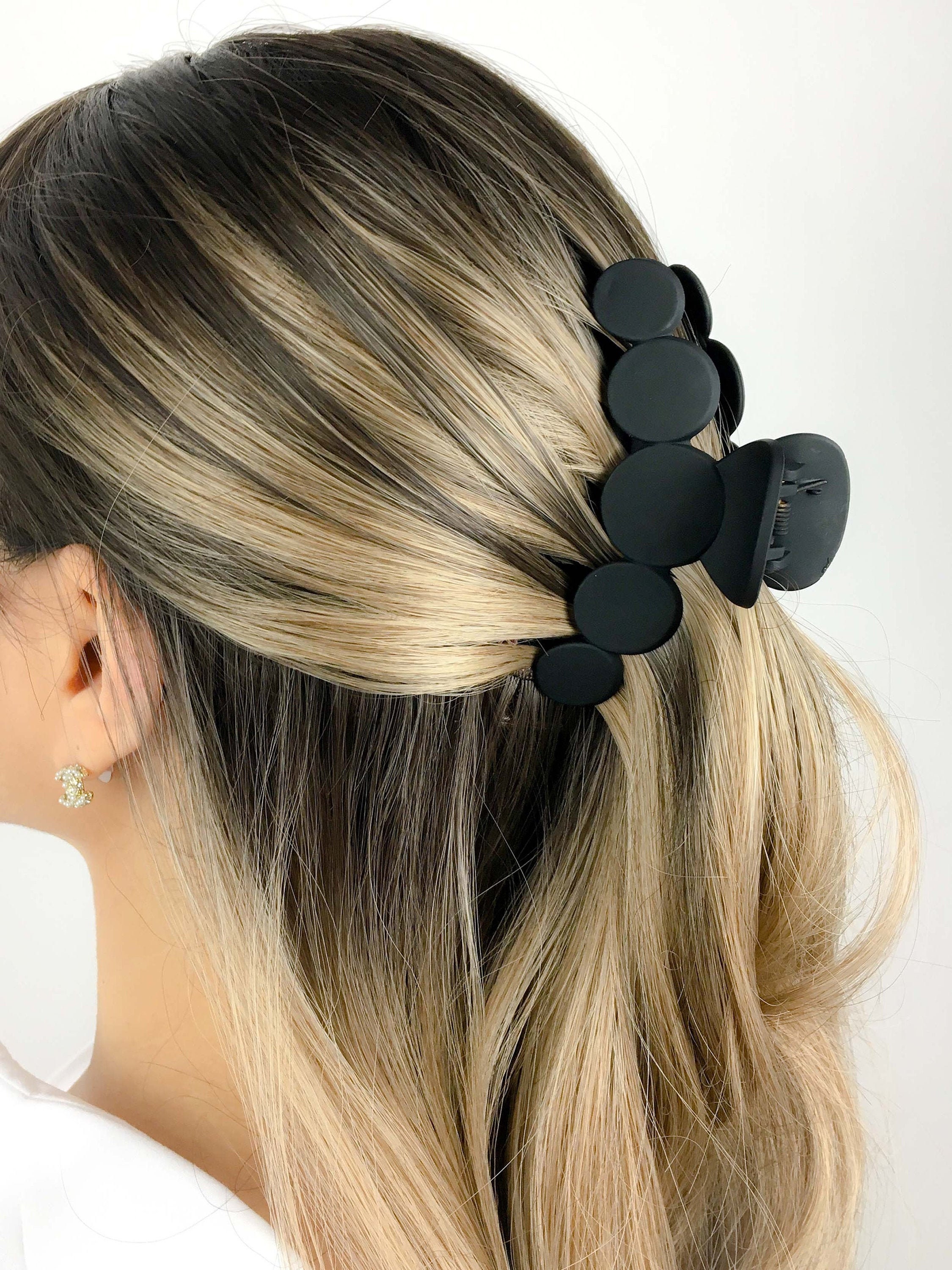 Matt French Hair Claw Clips Hair Clips for Thick Hair Bun Hair Etsy UK