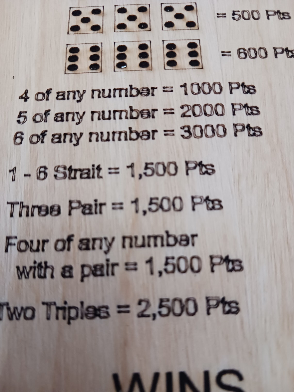 Personalized Race to 10,000 Dice Game FREE SHIPPING - Etsy
