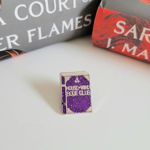 House of Wind Book Club *GLITTER* Enamel Pin | ACOTAR A Court of Silver Flames | Sarah J Maas