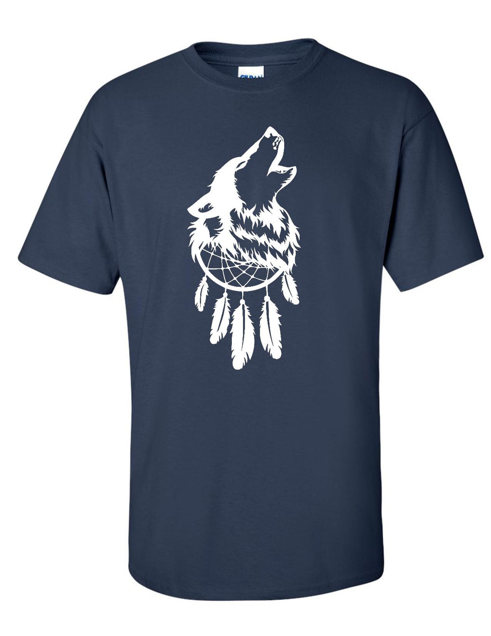 Howling Wolf Shirts/ Dreamcatcher Wolf Shirt/ Spirit Animal Etsy