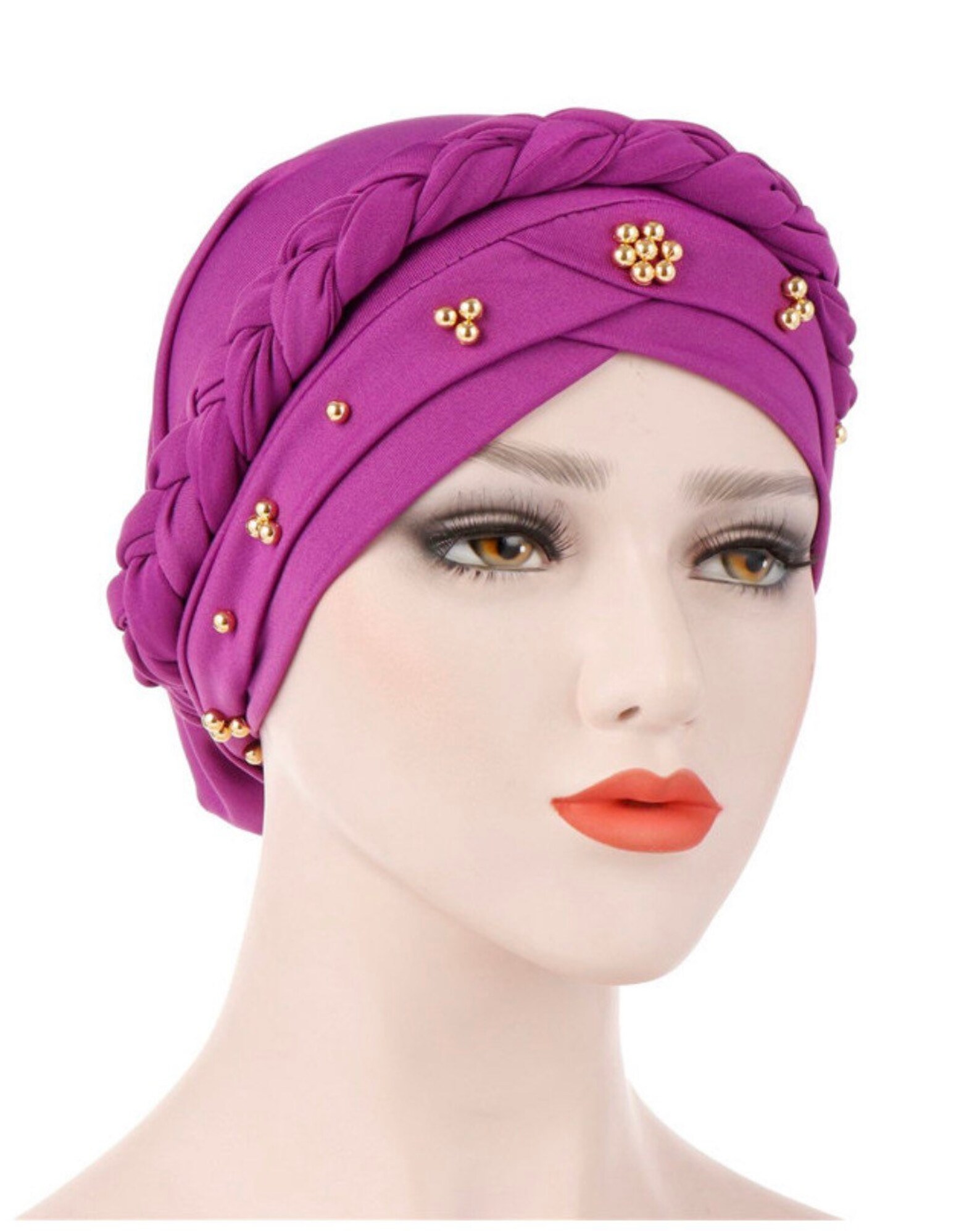 Beaded Turban Jewel Turban Headwrap Beaded Head Wrap Etsy
