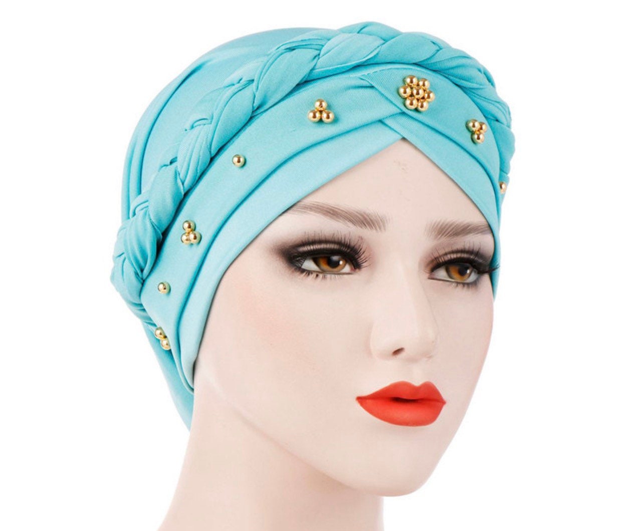Beaded Turban Jewel Turban Headwrap Beaded Head Wrap Etsy