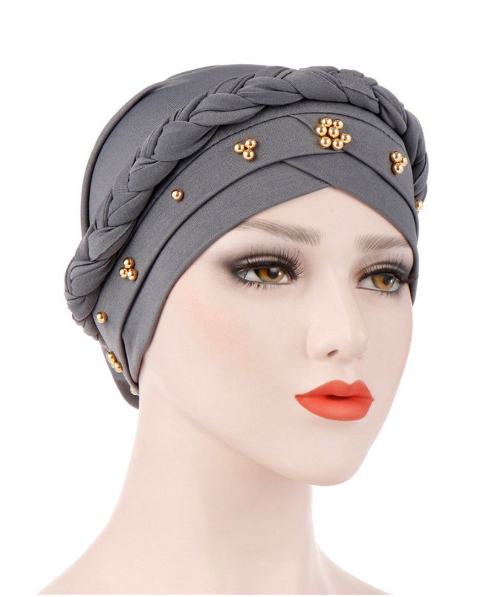 Beaded Turban Jewel Turban Headwrap Beaded Head Wrap | Etsy