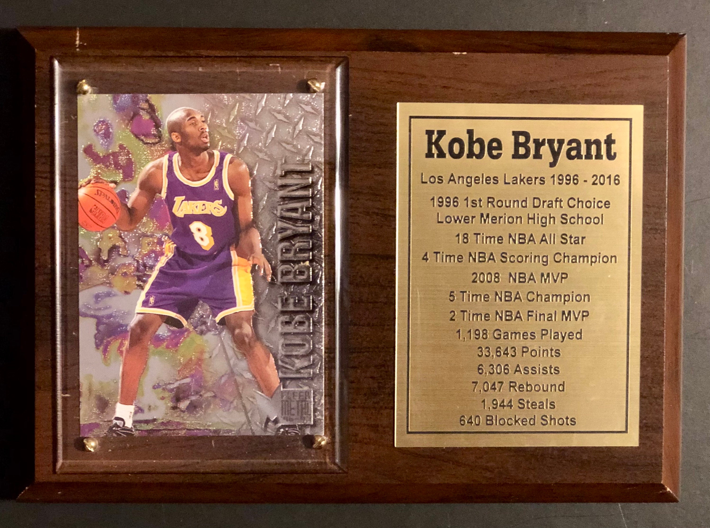  Kobe Bryant Rookie Card 1996-97 Metal Precious Metal #181 PSA 8  : Collectibles & Fine Art