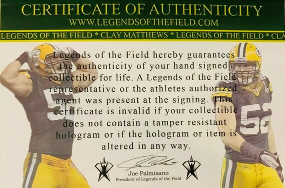 Clay Matthews LB Green Bay Packers 