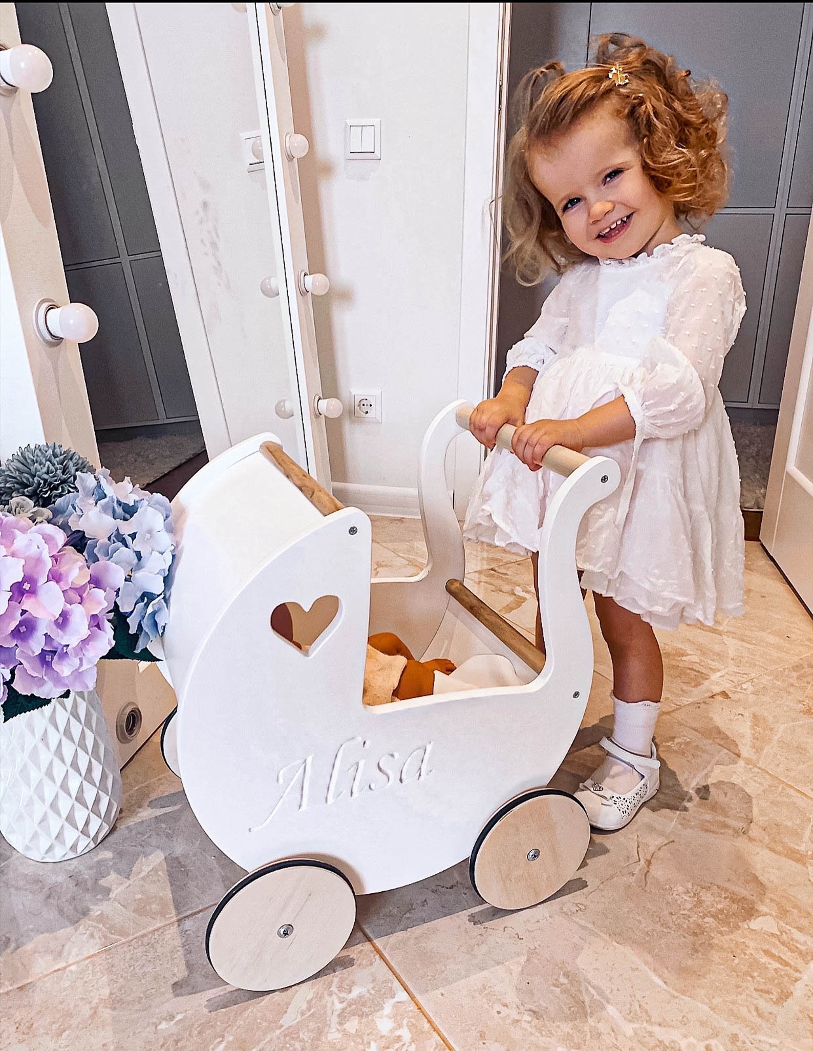 Doll stroller Individual Gift Custom Kids Toy Walker for Etsy