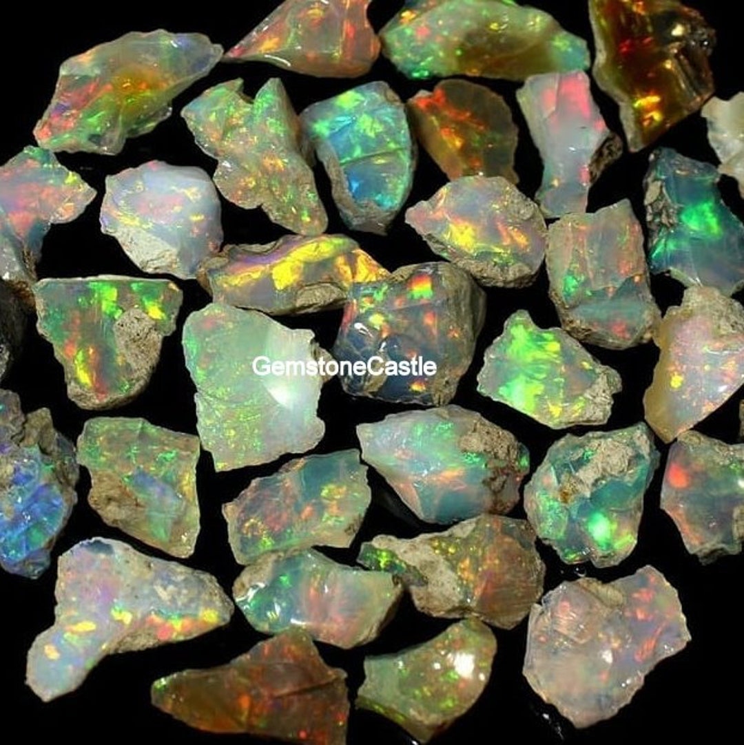 100 Psc,ethiopian Opal Rough for Sale, Ethiopian Opal Rough Lot, White Ethiopian Opal Rough,opal