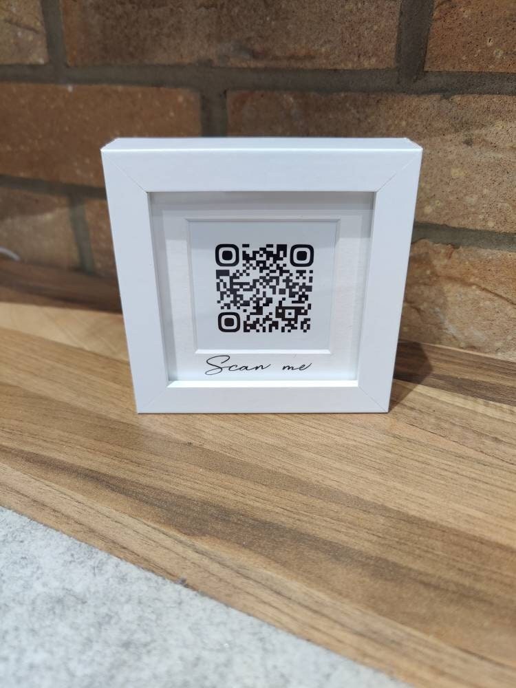 QR Code Frame Connect to WI-FI Website Social Media Great - Etsy