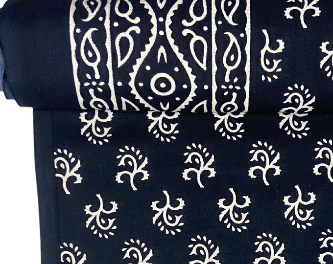 Rectangular Jet black Buti Block Print Bedsheet With 2 zipped Pillow Cover Comfy Bedspread Interior design Bedroom accessories (60*90'') B27