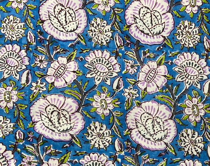 Block Print 100% cotton kalamkari Fabric FAB327