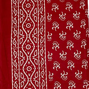 Rectangular Red/Yellow Booti Block Printed Bed cover with 2 Pillow Covers Comfy Bedspread or table cover Housewarming gesture  (60*90'') B19
