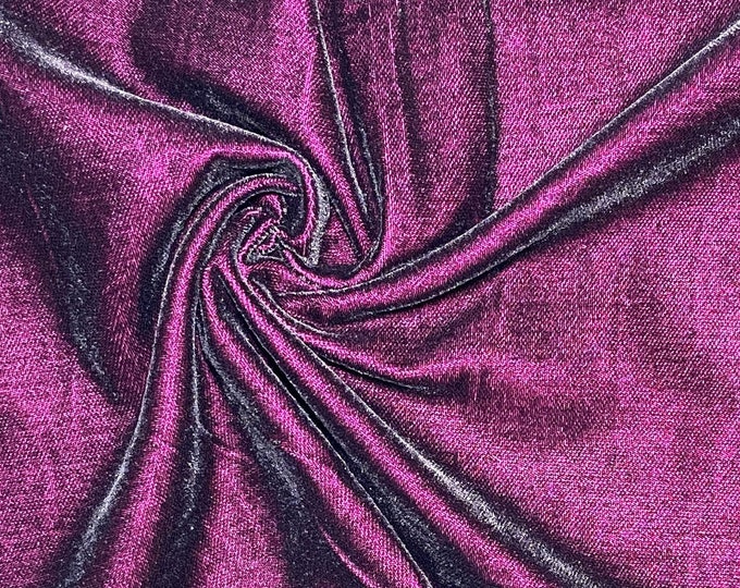 Velvet Bright Purple Fabric  fab423