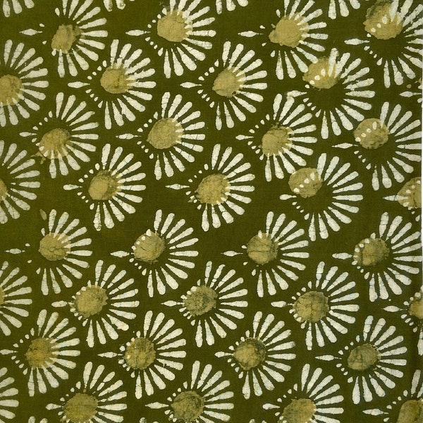 Kashish hand Block Print 100% cotton Fabric  Geometric pattern hand block print fabric Hand stamped Printed Fabric FAB-478