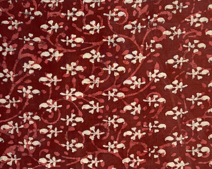 Kashish hand Block Print 100% cotton Fabric  Geometric pattern hand block print fabric Hand stamped Printed Fabric FAB-503
