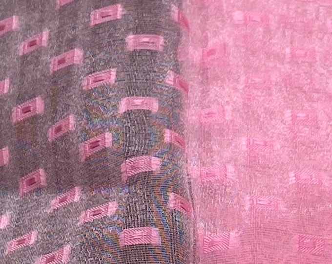 Pink Net curtain fabric/Embroidered Pattern/Window fabric/Home Centerpiece or Decor Elegant/Table Runner Chair Bow/toy Net/Dressmaking 398