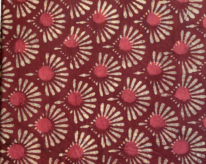 Dabu Bagru Print Fabric Natural cotton Block Printed Fabric handmade Mud Resist Dabu Clothes Fabric kimono dress Fabric By The Yard Fab476
