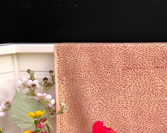 Animal Print Tiger Stripes Block Print 100% Cotton Fabric Red FAB249