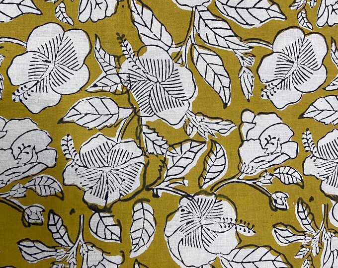 Block Print 100% cotton kalamkari Fabric FAB340