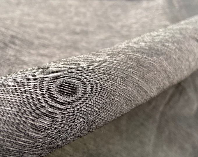 Jute Shimmer small glitter light fabric for party dresses black/grey combination fabric 428