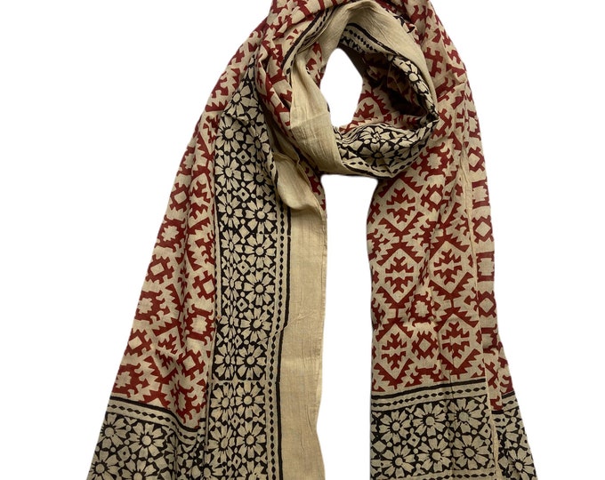 Indian Hand Block Print Cotton Scarf, Beach Sarongs, Beach Wrap Sarong, Sarong, Indian Hand Block Printed Cotton Sarongs, summer Scarf