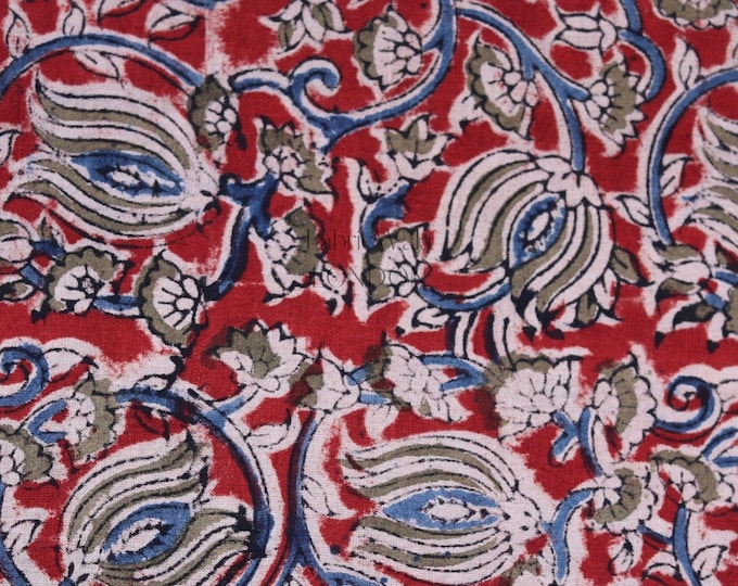 Block Print 100% cotton kalamkari Fabric; FAB100music festival dress