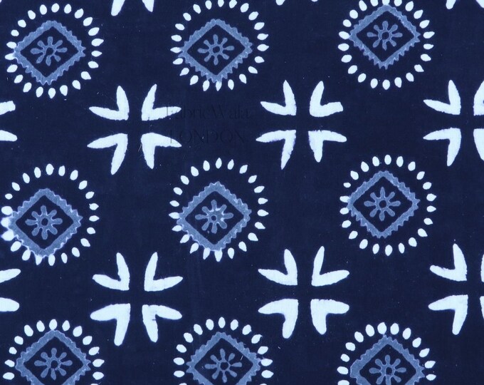 Block Print 100% dabu cotton Fabric FAB278