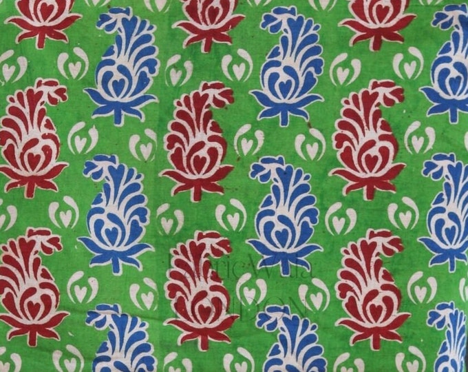 Block Print 100% cotton kalamkari Fabric FAB285