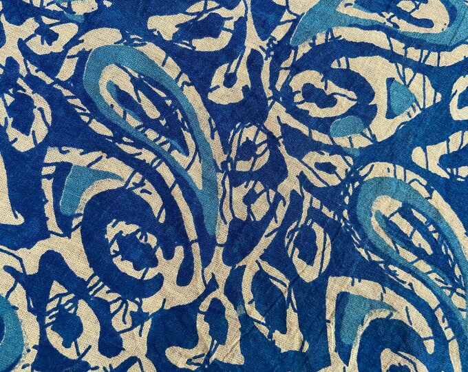 Block Print 100% cotton kalamkari Fabric, music festival dress FAB184