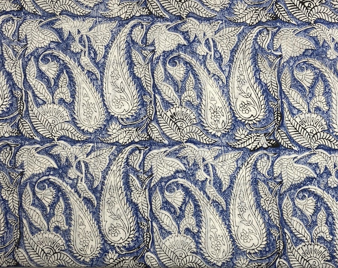 Floral Cotton Fabric,Floral Quilting Fabric,Blue Designer Fabric,Fabric By Yard,Fabric By Meter,Cotton Fabric,Vintage Fabric fab536