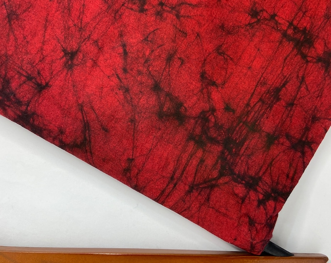 Beautiful Red Hand Block Batik Printed Fabric, Cotton Fabric, Indian Fabric,, Block Printed Cotton women's clothing Fab041