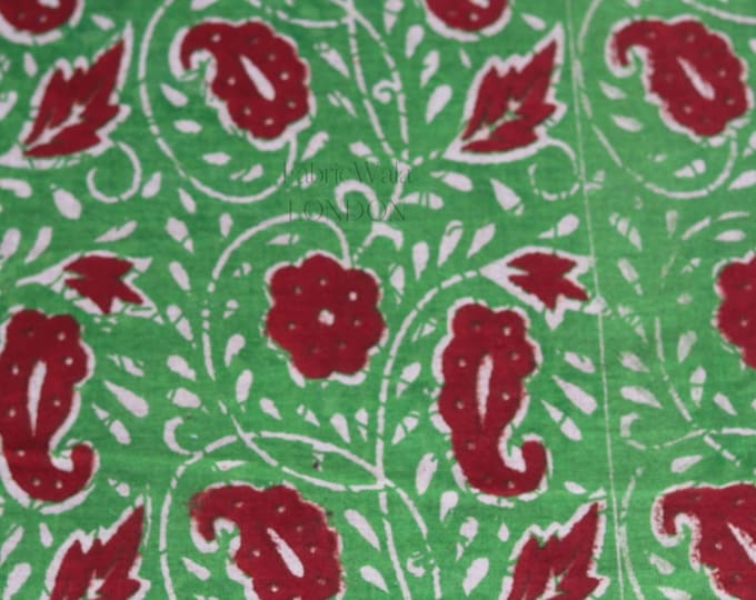 Block Print 100% cotton kalamkari Fabric; FAB183music festival dress