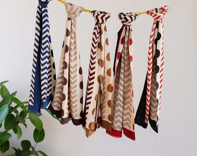 Beach Wrap Pareo | Hand Block Printed Cotton Sarong | Large Lightweight Scarf | Cover-Up | Holiday Accessory | Soft Cotton Shawl
