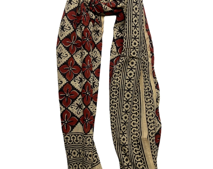 Indian Hand Block Print Cotton Scarf, Beach Sarongs, Beach Wrap Sarong, Sarong, Indian Hand Block Printed Cotton Sarongs, summer Scarf