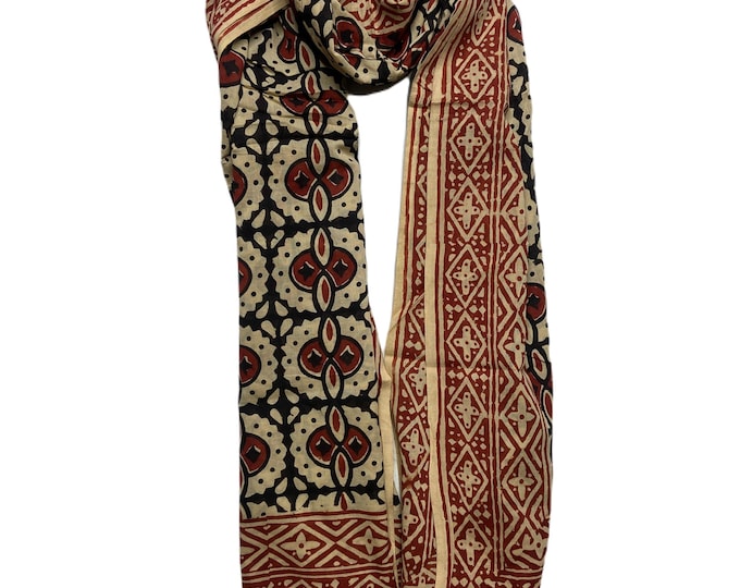 Indian Hand Block Print Cotton Scarf, Beach Sarongs, Beach Wrap Sarong, Sarong, Indian Hand Block Printed Cotton Sarongs, summer Scarf