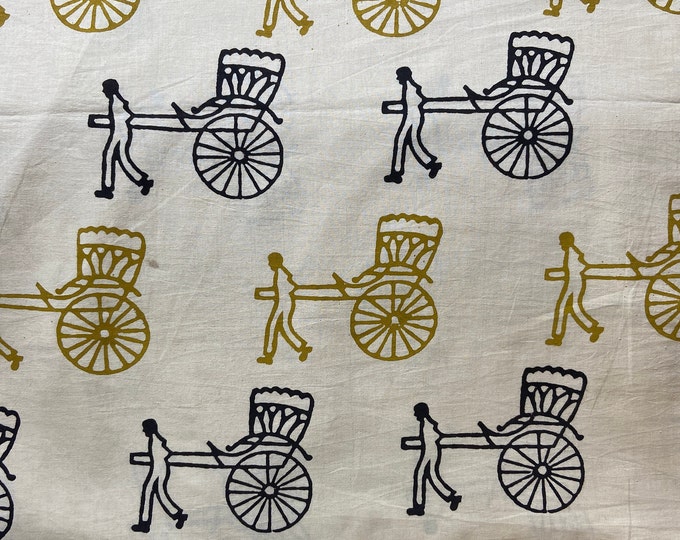 Block Print 100% cotton kalamkari Fabric FAB335