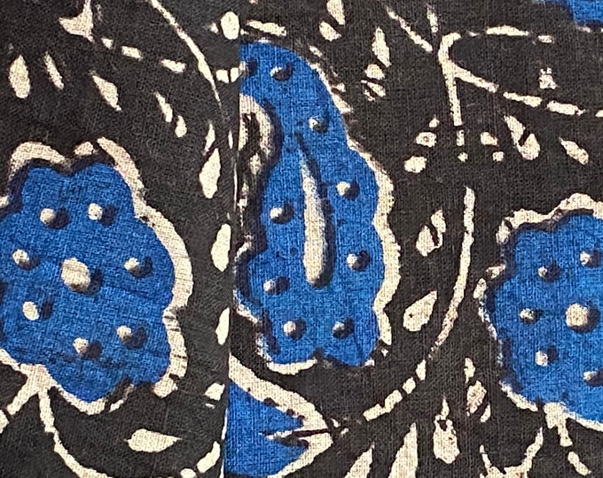 Block Print 100% cotton kalamkari Fabric, music festival dress FAB183