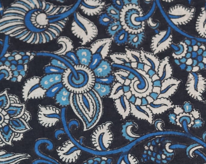 Block printed 100% cotton kalamkari Fabric FAB178